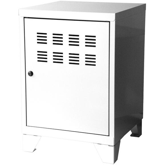 Casier métal Burocolor L.40 x P.40 x H.51 cm - Blanc