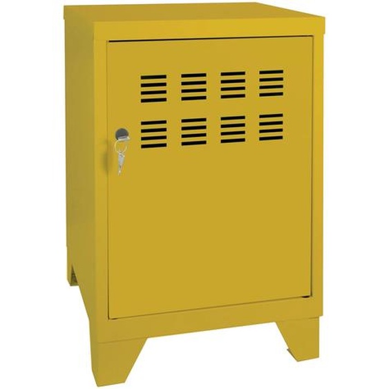 Casier métal Burocolor L.40 x P.40 x H.51 cm - Jaune