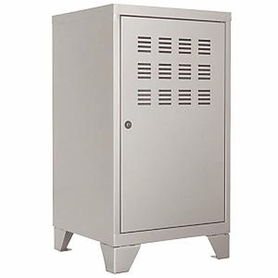 Casier métal Burocolor L.40 x P.40 x H.74 cm - Aluminium