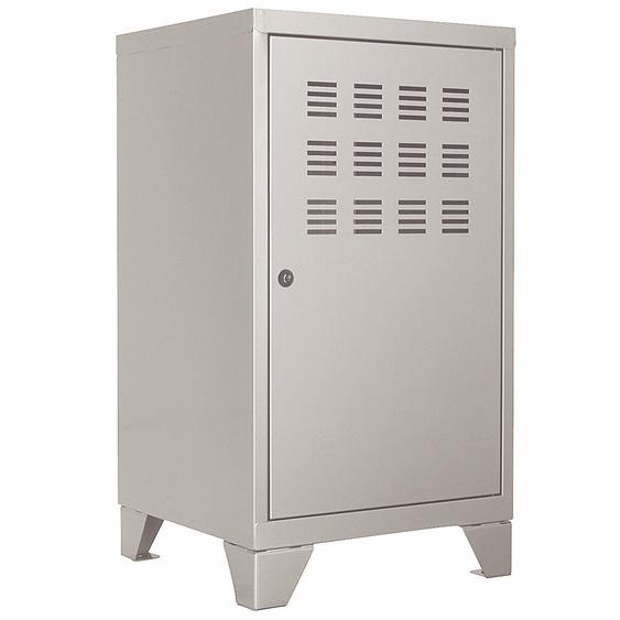 Casier métal Burocolor L.40 x P.40 x H.74 cm - Aluminium