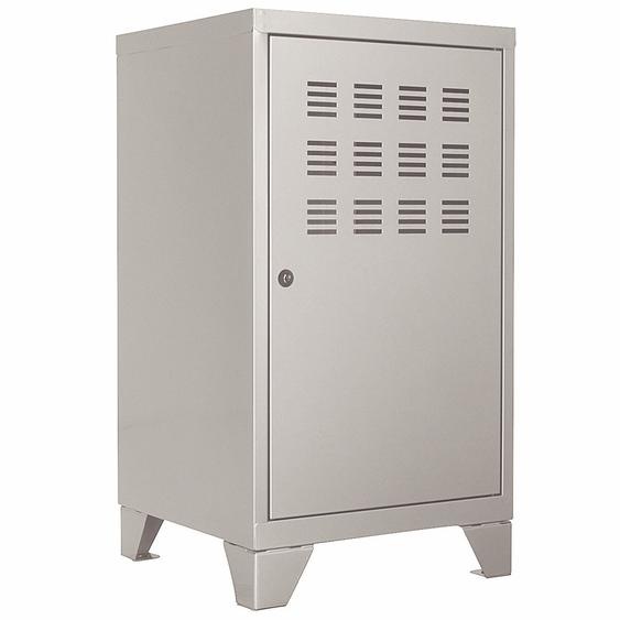 Casier métal Burocolor L.40 x P.40 x H.74 cm - Aluminium