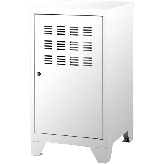 Casier métal Burocolor L.40 x P.40 x H.74 cm - Blanc