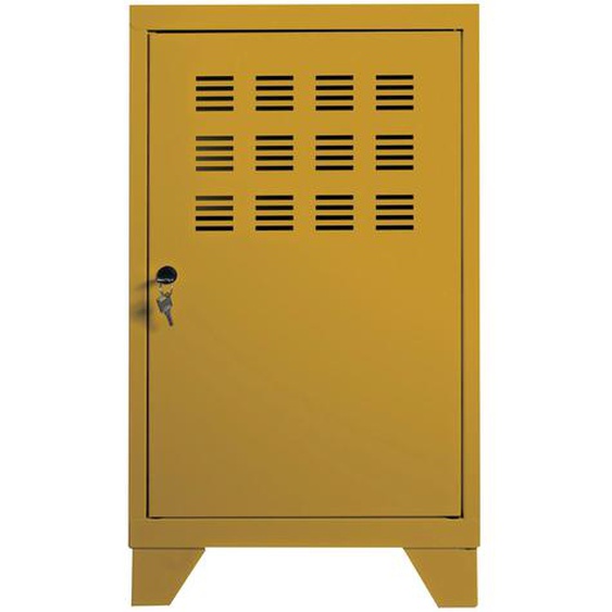 Casier métal Burocolor L.40 x P.40 x H.74 cm - Jaune