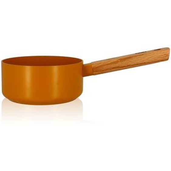 Casserole Ector-  Céramique et bois -  Ø16 cm - Jaune