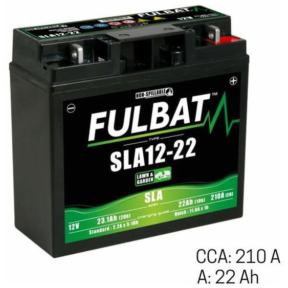Batterie tondeuse autoportée 12V - 22Ah / cca: 210A NH1222