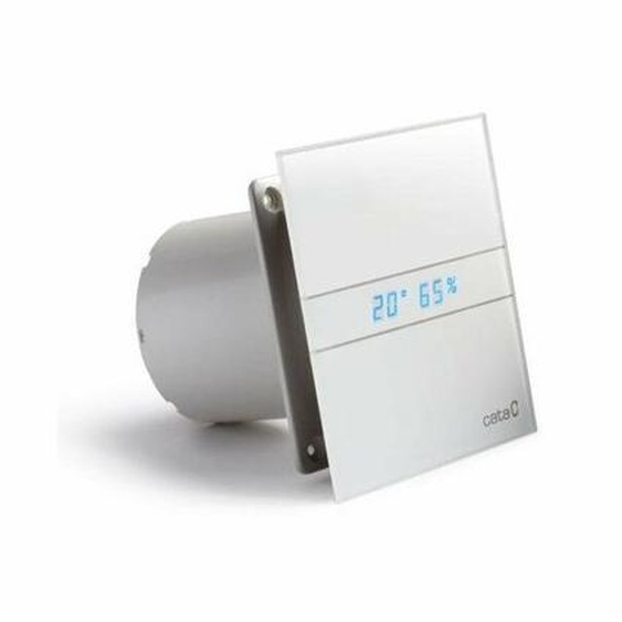 Cata - E-100 gth Aérateur extracteur dair simple flux, Détection dhumidité Hygrostat, Affichage numérique (00900200)
