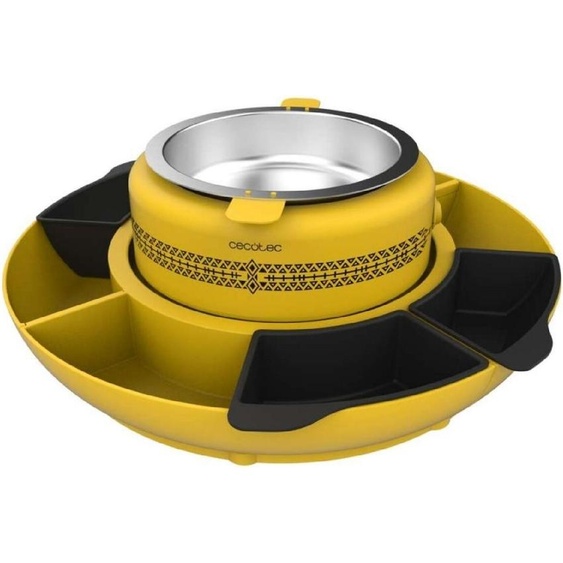 Cecotec Ingrédients Machine chauffante de Tacos Taco Maker Fun Taco Andale. 40W, compartiment central de 600ml, design attractif pour les enfants, 4 compartiments et 4 moules de silicone.