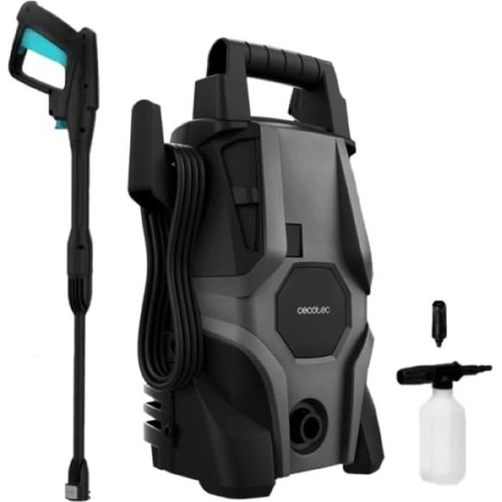 Cecotec Nettoyeur haute pression électrique de High Pressure HydroBoost 1400 Car&Garden. 1400W, Maison, jardin ou voiture, Débit maximum de 408 l/h, 105 Bars de pression, Pompe de Aluminium, Radio de Action 9m