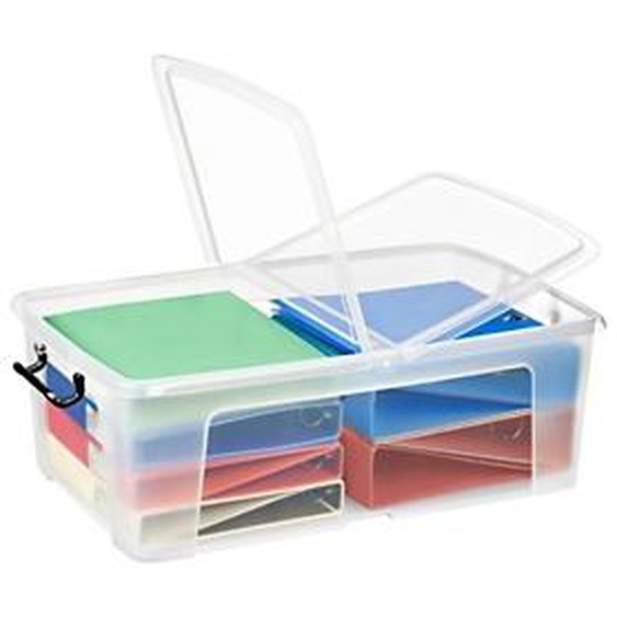 Cep Boîte de rangement Smart Storemaster avec poignées clips et couvercle papillon 50 litres 395 x 498 x 329 mm, polypropylène, transparent
