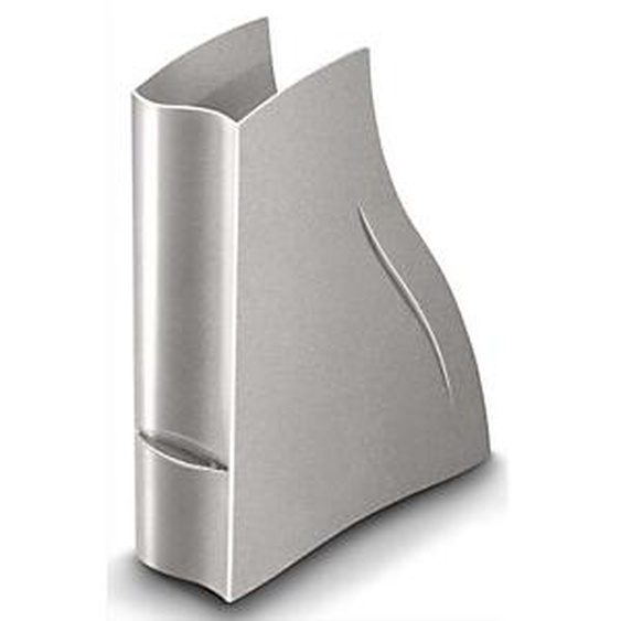 CEP Porte-revues Ellypse XtraStrong en polystyrène - Dimensions : H32,5 x P27,8 cm, Dos 8,3 cm cm taupe