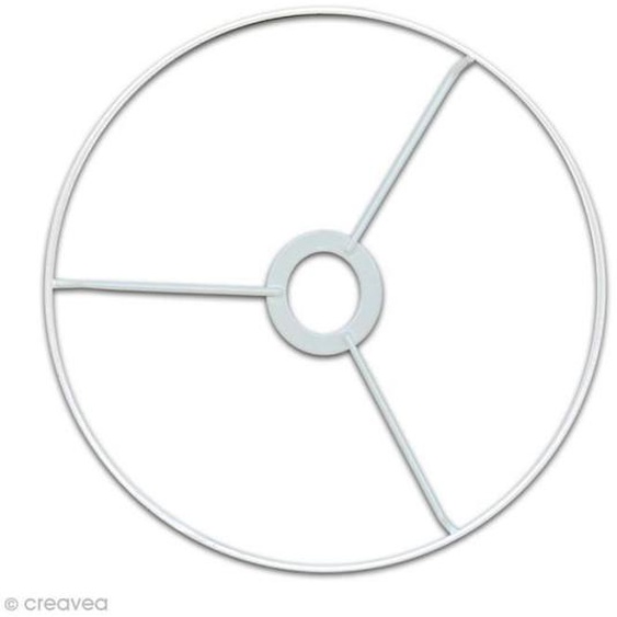 Cercle à bague - Non spécifié - 20 cm - Rilsan - Blanc - Luminaire personnalisable