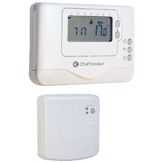 Chaffoteaux - Thermostat dAmbiance Sans Fil Contact sec Programmable Easy Control r Compatible toutes chaudières