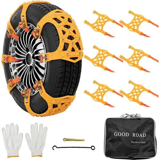 Chaîne à neige, Antidérapante, Matériau durable, TFH-004-6pcs