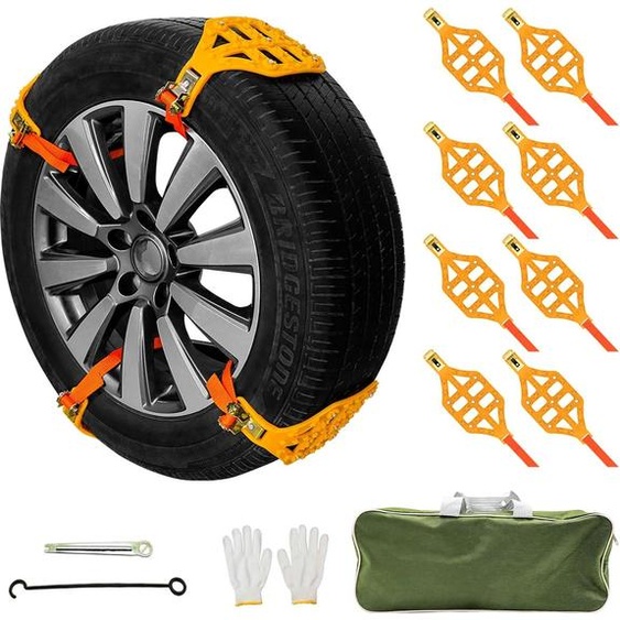 Chaîne à neige, Antidérapante, Matériau durable, TFH-009-8PCS