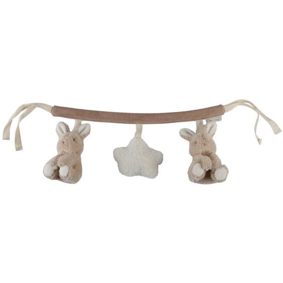 Chaine Dactivités Poussette Little Farm Marron, Beige, Blanc