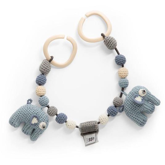 Chaîne De Landau Crochet Fanto En Coton Bio Poudre Bleu