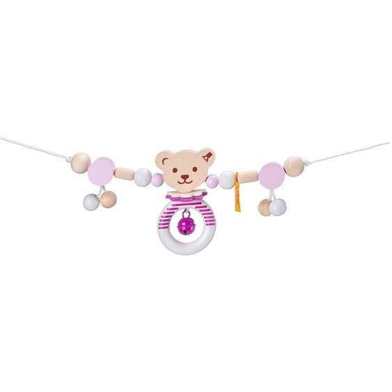 Chaîne Pour Poussette Ours Steiff Rose Rose