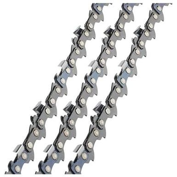 Chaine tronconneuse 3 x MS170 Chaîne de tronçonneuse 35 cm 3/8LP 50 Maillons dEntraînement 1.1 mm, Faible Rebond compatible avec Stihl 3610 000