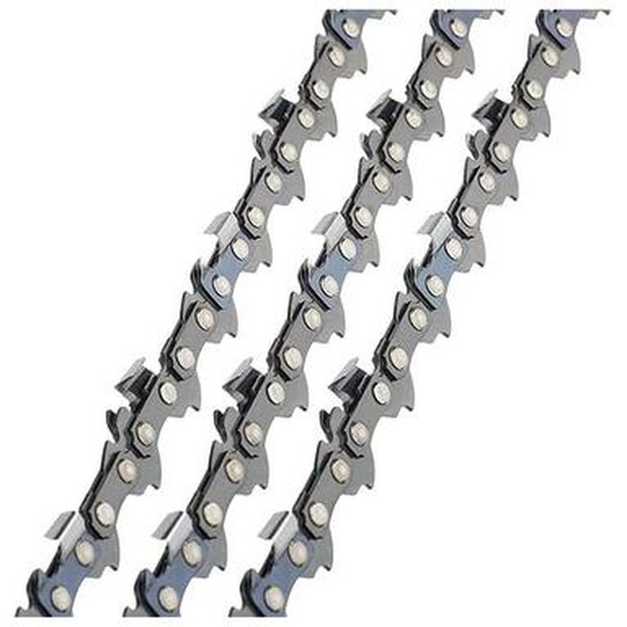 Chaine tronconneuse 3 x MS170 Chaîne de tronçonneuse 35 cm 3/8LP 50 Maillons dEntraînement 1.1 mm, Faible Rebond compatible avec Stihl 3610 000