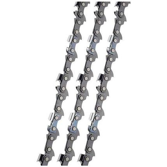 Chaine tronconneuse 52 maillons 3 x Chaîne de tronçonneuse 35cm 3/8LP 1,1mm Faible Rebond Compatible avec Bosch ake 35 s ake 35-19 s, Einhell,