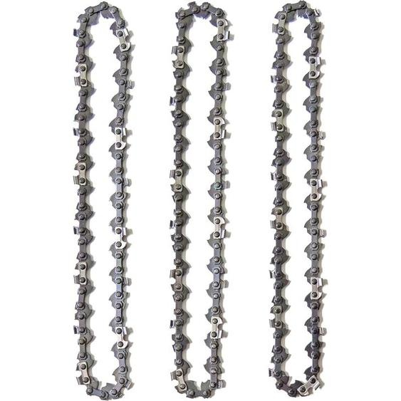 Chaine tronconneuse Lot de 3 Chaînes de Tronçonneuse pour Guide-Chaîne de 16 (40 cm), 3/8 1.3mm 56 Maillons dEntraînement, Faible Rebond,