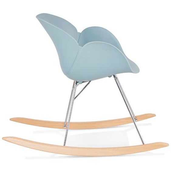 Chaise à bascule design BASKUL bleue en matière plastique