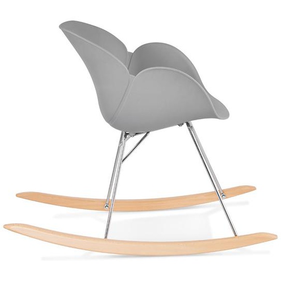 Chaise à bascule design BASKUL grise en matière plastique