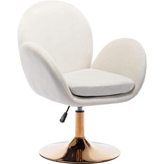 Wahson Office Chairs - Fauteuil en Velours Pivotante Miroir Cosmétique Pour Salon Chaise Couffeuse Rembourrée avec Accoudoir pour Maquillage Pour