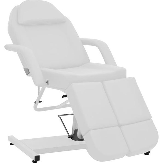 Chaise de traitement de beauté Similicuir Blanc 180x62x78 cm