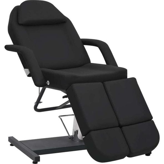 Chaise de traitement de beauté Similicuir Noir 180x62x78 cm