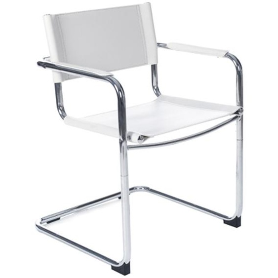 Chaise daccueil / visiteur KA blanche pour bureau ou salle de réunion