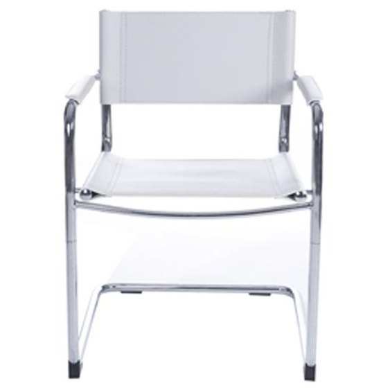 Chaise daccueil / visiteur KA blanche pour bureau ou salle de réunion