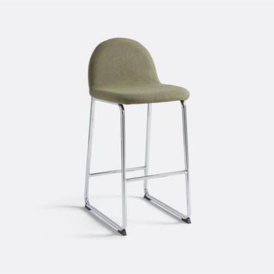 Chaise de bar, pieds chrome, Marsso