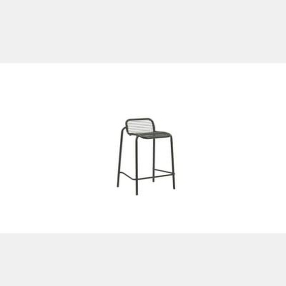 Chaise de bar Vig  - vert foncé - Hauteur dassise 65 cm