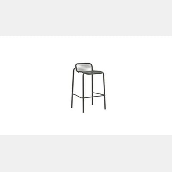 Chaise de bar Vig  - vert foncé - Hauteur dassise 75 cm