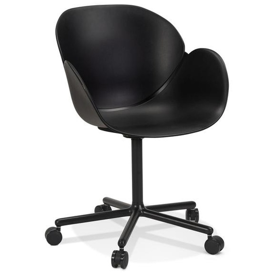 Chaise de bureau avec accoudoirs ORION noire