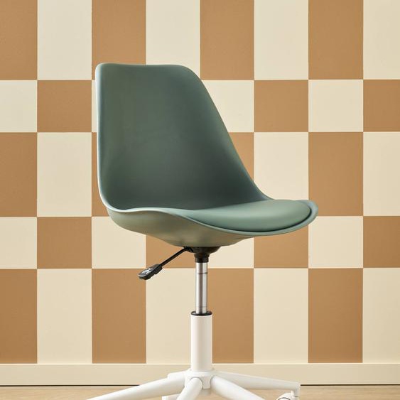 Chaise de bureau enfant à roulettes vert