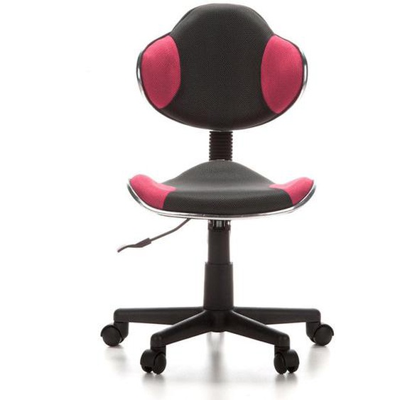 Chaise de bureau / Siège pivotant enfant KIDDY GTI-2 tissu gris / rose hjh OFFICE