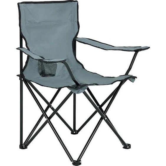 Chaise de camping pliante ZARUN - grise