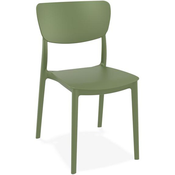 Chaise de cuisine OMA en matière plastique verte