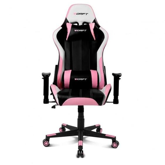 Chaise de jeu Drift Dr175 noir/blanc/rose