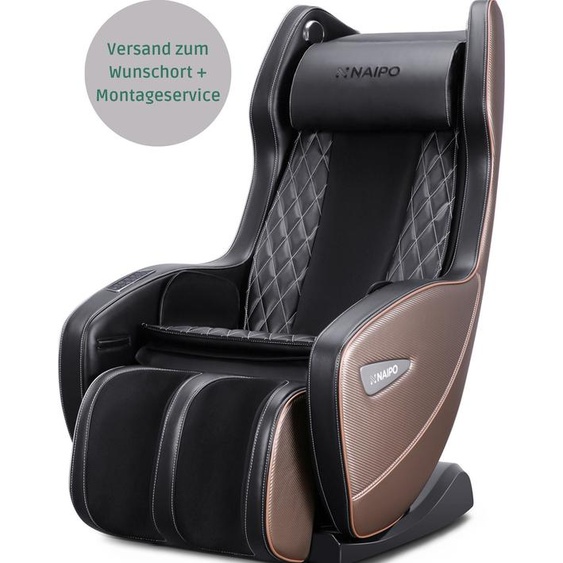 Chaise de massage NAIPO Shiatsu Fauteuil de massage avec tapotement Pétrissage Système de massage à air Bluetooth 3D Surround Sound Musique