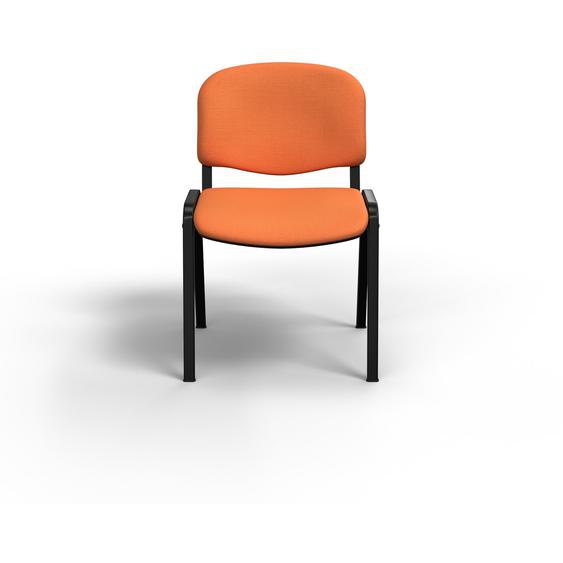 Chaise de réunion et d’accueil First - Tissu Abricot