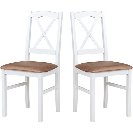 Chaise de salle à manger 2 x Nilo 11, blanc