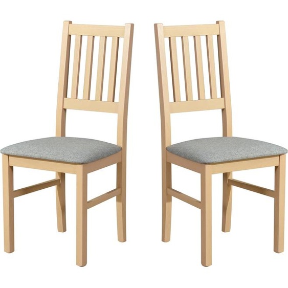 Chaise de salle à manger, bois chêne massif Chaise Chaise de cuisine - Set 2x Bos 1 Sonoma