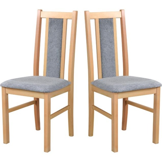 Chaise de salle à manger, bois de chêne massif Chaise Chaise de cuisine - Set 2x BOS 14 grandson