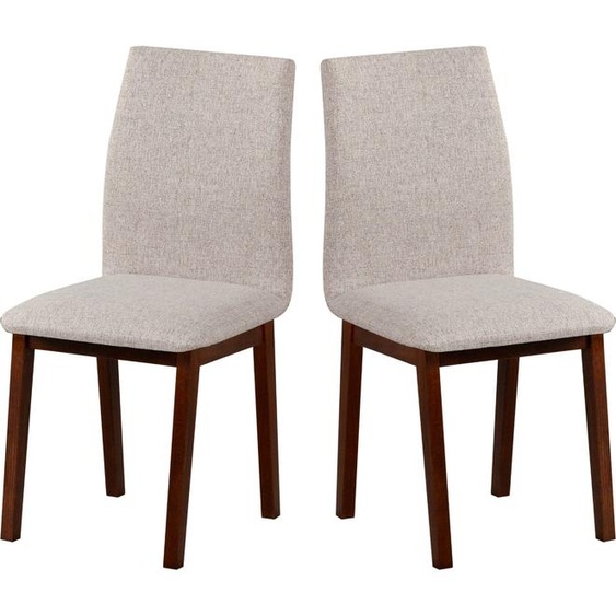 Chaise de salle à manger, bois hêtre massif Chaise Chaise de cuisine - Set 2x LUNA 1 noyer