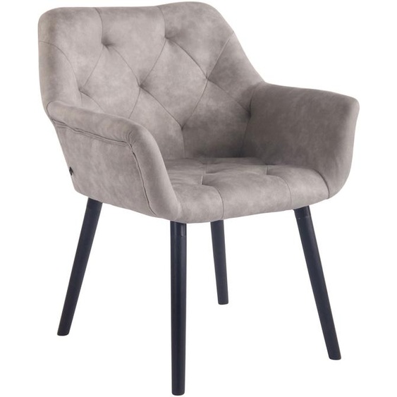 Chaise de salle à manger Cassidy Vintage en similicuir noir