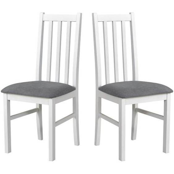 CHAISE DE SALLE À MANGER - Lot de 2 Bos 10 blanc soro 90