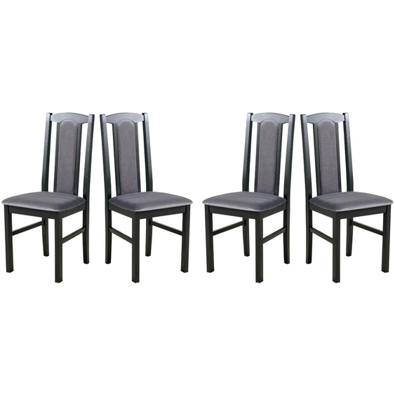 CHAISE DE SALLE À MANGER - Lot de 4 Bos 7 noir kronos 22